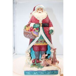 Jim Shore - A Festive Forage Santa - Heartwood Creeek